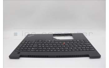 Lenovo 5M11N99188 C-Cover with keyboard, Slovenian, Black, Backlight, UK