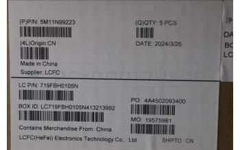 Lenovo 5M11N99223 MECH_ASM FRU KBCCV EURO ENG BL(LTN)US BK