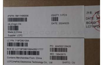 Lenovo 5M11N99306 C-Cover with keyboard, Arabic, Black, Backlight, US