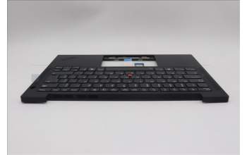 Lenovo 5M11N99326 C-Cover with keyboard, Brazil Portuguese, Black, Backlight, UK