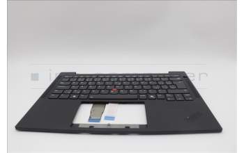 Lenovo 5M11N99345 C-Cover with keyboard, Czech Slovakian, Black, Backlight, UK
