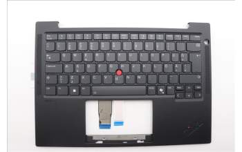 Lenovo 5M11N99368 C-Cover with keyboard, Estonian, Black, Backlight, UK