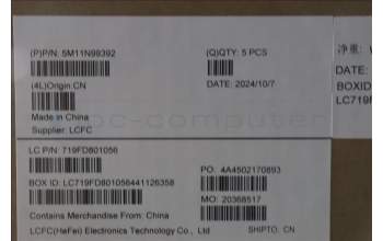 Lenovo 5M11N99392 C-Cover with keyboard, Canadian French English, Black, Backlight, UK