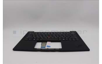 Lenovo 5M11N99407 C-Cover with keyboard, Greek, Black, Backlight, US