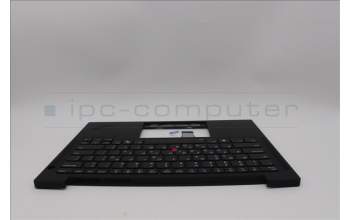 Lenovo 5M11N99407 C-Cover with keyboard, Greek, Black, Backlight, US