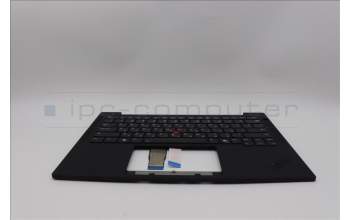 Lenovo 5M11N99415 C-Cover with keyboard, Hebrew, Black, Backlight, US