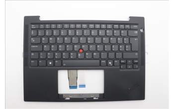 Lenovo 5M11N99423 C-Cover with keyboard, Hungarian, Black, Backlight, UK