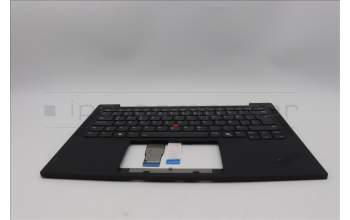Lenovo 5M11N99431 C-Cover with keyboard, Icelandic, Black, Backlight, UK