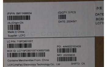 Lenovo 5M11N99534 C-Cover with keyboard, Ukraine, Black, Backlight, US