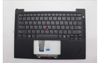 Lenovo 5M11N99546 C-Cover with keyboard, Arabic, Black, Backlight, WWAN, US