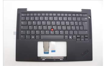 Lenovo 5M11N99594 C-Cover with keyboard, German, Black, Backlight, WWAN, UK