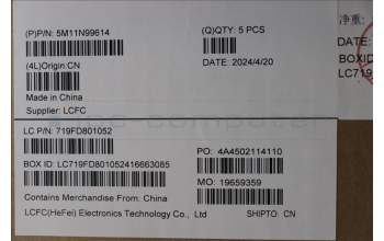 Lenovo 5M11N99614 MECH_ASM BL KB BK WW ITA SRX