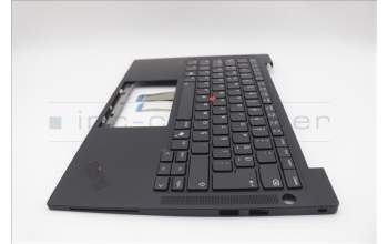 Lenovo 5M11N99670 C-Cover with keyboard, Turkish, Black, Backlight, WWAN, UK