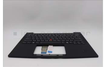 Lenovo 5M11N99682 C-Cover with keyboard, Ukraine, Black, Backlight, WWAN, US