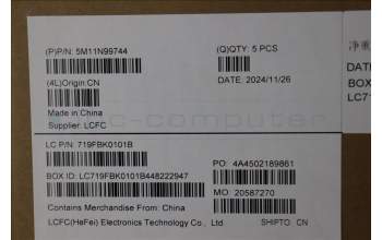 Lenovo 5M11N99744 C-Cover with keyboard, Arabic, Black, US