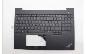 Lenovo 5M11N99747 C-Cover with keyboard, Belgian, Black, UK