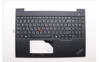 Lenovo 5M11N99762 C-Cover with keyboard, Greek, Black, US