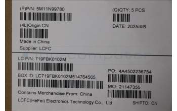 Lenovo 5M11N99780 C-Cover with keyboard, Russian, Black, US