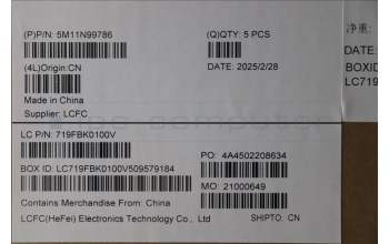 Lenovo 5M11N99786 C-Cover with keyboard, Slovenian, Black, UK