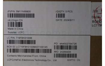 Lenovo 5M11N99800 C-Cover with keyboard, UK English, Black, UK