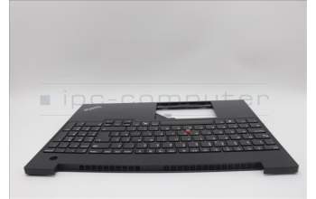 Lenovo 5M11N99801 C-Cover with keyboard, UK English, Black, UK