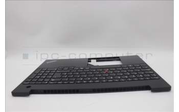 Lenovo 5M11N99855 C-Cover with keyboard, Spanish, Black, Backlight, UK