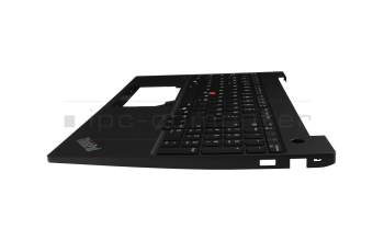 5M11N99860 original Lenovo keyboard incl. topcase DE (german) black/black with backlight and mouse-stick