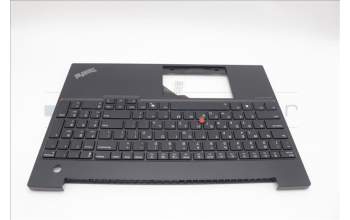 Lenovo 5M11N99864 C-Cover with keyboard, Greek, Black, Backlight, US