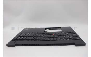 Lenovo 5M11N99906 C-Cover with keyboard, US English Euro, Black, Backlight, US
