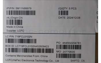 Lenovo 5M11N99979 C-Cover with keyboard, Hungarian, Black, UK