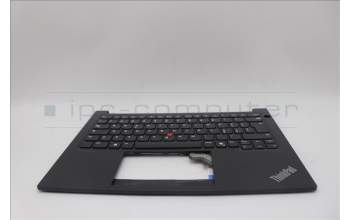 Lenovo 5M11N99987 C-Cover with keyboard, Italian, Black, UK
