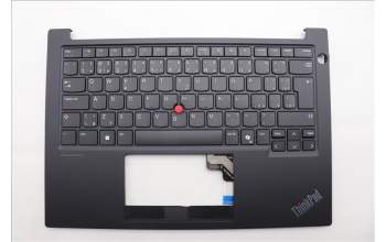 Lenovo 5M11P00003 C-Cover with keyboard, Czech Slovakian, Black, UK