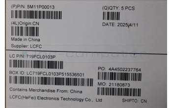 Lenovo 5M11P00013 C-Cover with keyboard, Nordic, Black, UK