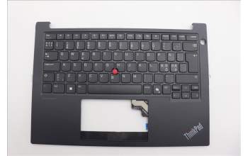 Lenovo 5M11P00015 C-Cover with keyboard, Nordic, Black, UK