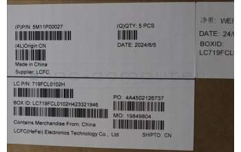 Lenovo 5M11P00027 C-Cover with keyboard, UK English, Black, UK