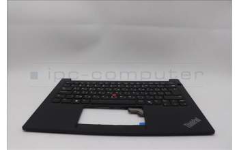 Lenovo 5M11P00039 C-Cover with keyboard, Bulgarian, Black, UK