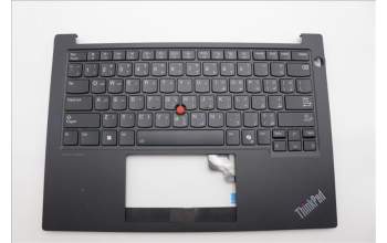 Lenovo 5M11P32311 C-Cover with keyboard, Arabic, Black, Backlight, US