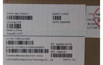 Lenovo 5M11P32311 C-Cover with keyboard, Arabic, Black, Backlight, US