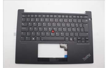 Lenovo 5M11P32331 C-Cover with keyboard, Danish, Black, Backlight, UK