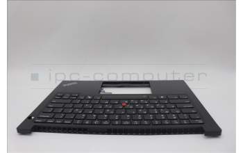 Lenovo 5M11P32363 C-Cover with keyboard, Greek, Black, Backlight, US