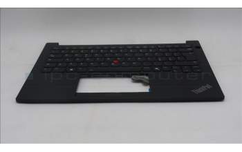 Lenovo 5M11P32385 C-Cover with keyboard, Italian, Black, Backlight, UK
