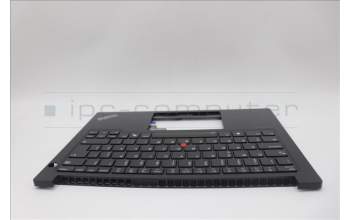 Lenovo 5M11P32404 C-Cover with keyboard, Portuguese, Black, Backlight, UK