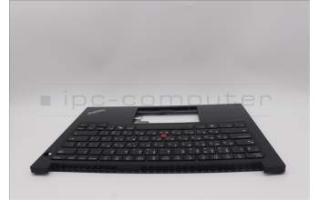Lenovo 5M11P32412 C-Cover with keyboard, Russian, Black, Backlight, US