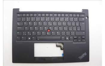 Lenovo 5M11P32420 C-Cover with keyboard, Czech Slovakian, Black, Backlight, UK
