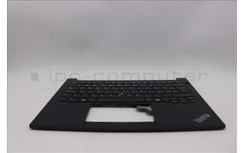 Lenovo 5M11P32448 C-Cover with keyboard, Switzerland, Black, Backlight, UK