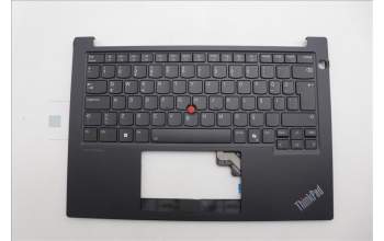 Lenovo 5M11P32460 C-Cover with keyboard, Turkish, Black, Backlight, UK