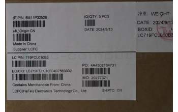 Lenovo 5M11P32528 MECH_ASM FRU LA SPA BL (CHY) UK BK