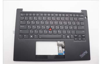 Lenovo 5M11P32565 C-Cover with keyboard, Ukraine, Black, Backlight, US