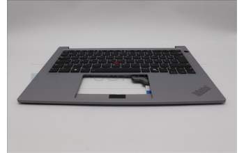 Lenovo 5M11P32621 C-Cover with keyboard, French, Arctic Grey, Backlight, US