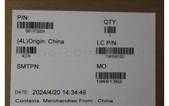 Lenovo 5M11P32824 Lenovo LCD Module,14\",WQXGA+,Non-Touch,Anti-Glare,Anti-reflection,OLED,400nit,100%DCI-P3